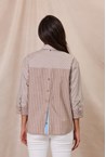 BRIDGE SHIRT - cocoa stri